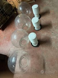 Sfere da giardino trasparenti