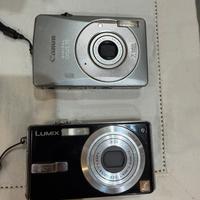 Macchina fotografica Panasonic e Canon