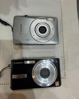 Macchina fotografica Panasonic e Canon
