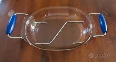 Teglia da forno Pyrex Vintage con porta piatto