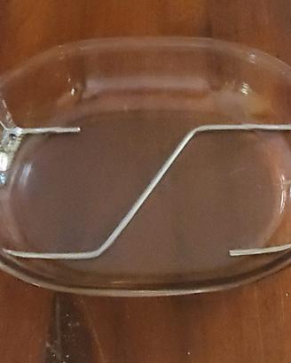 Teglia da forno Pyrex Vintage con porta piatto