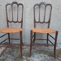 Coppia sedie chiavarine