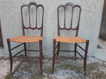 Coppia sedie chiavarine