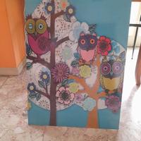 Quadro con gufi cm.50x70 ikea