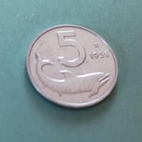 5 lire 1956 delfino