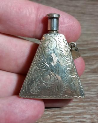 argento 925 boccetta Portaprofumo cesellata 
