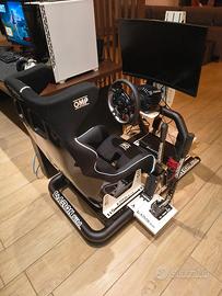 Postazione di guida AeronSim-Thrustmaster-Fanatec