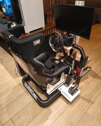 Postazione di guida AeronSim-Thrustmaster-Fanatec