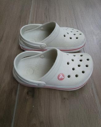 crocs bianche n. 31