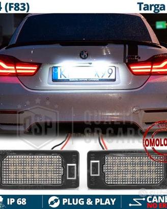 Luci TARGA LED per Bmw M4 F83 PLACCHETTE CANbus