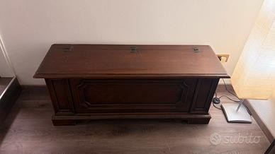 Cassapanca baule noce scuro/medio