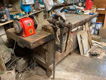 Banco da lavoro falegnameria in legno massiccio