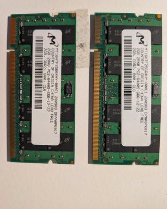 2GB, DDR2, 800, CL6 RAM 