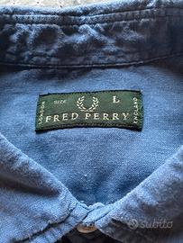 Camicia di lino Fred Perry tg L perfetta