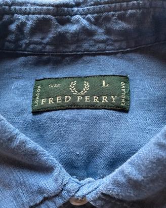 Camicia di lino Fred Perry tg L perfetta