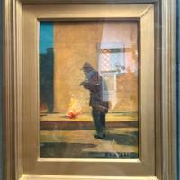 Quadro Renato Natali anno 1955 - Al Fuoco 