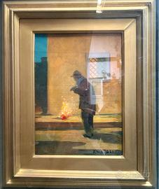 Quadro Renato Natali anno 1955 - Al Fuoco 
