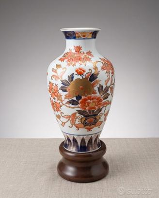 Vaso Giapponese  "Gold Imari" dipinto a mano.
