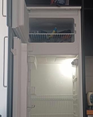 Cucina angolare. frigo e forno