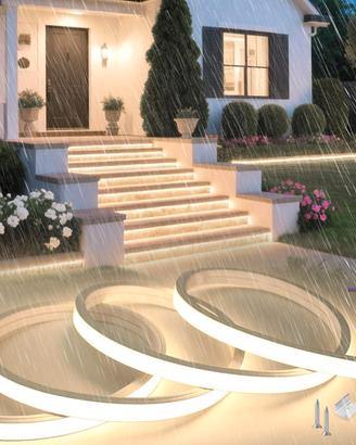 Striscia LED Neon SUCIKORIO 10m IP65 230V 3000K