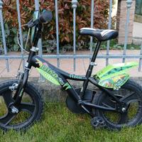 Bicicletta con dinosauri raggio 14