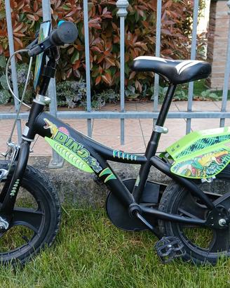 Bicicletta con dinosauri raggio 14