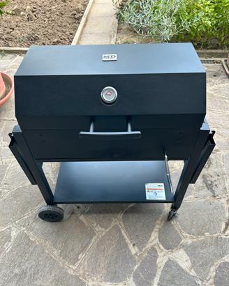 barbecue a carbonella MD con termometro, e ripiani