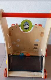 carrello primi passi in legno