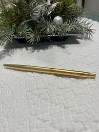 Penna Borghini a sfera color oro vintage