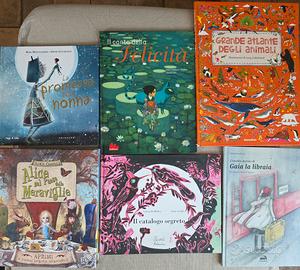Lotto 6 libri per bambini (incluso atlante)