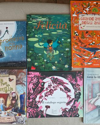 Lotto 6 libri per bambini (incluso atlante)