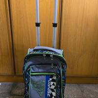 Zaino Trolley SEVEN grigio e verde fluo