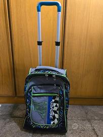 Zaino Trolley SEVEN grigio e verde fluo