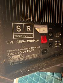 Casse acustiche attive SR tecnology