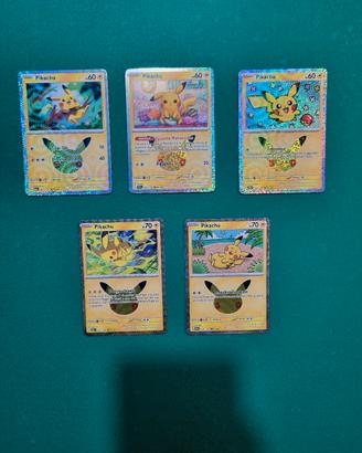 Set pikachu 30°anniversario 