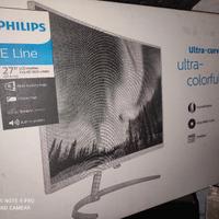 monitor Philips 27" curvo ultra HD 4K