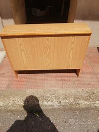 MOBILE VERTICALE PORTA OGGETTI IN LEGNO