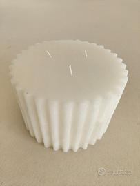 Candela Rigata 10x15 cm Bianca | Edg - Nuova