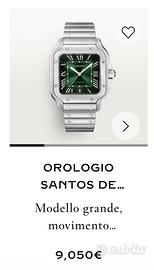 Cartier santos XL VERDE