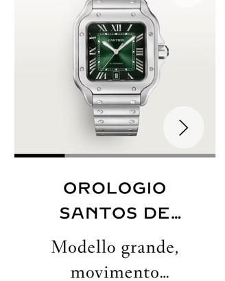 Cartier santos XL VERDE