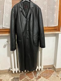 Giacca lunga in vera pelle
