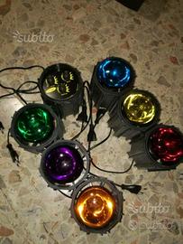 Kit luci dj con centralina ad effetti a ritmo