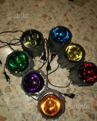 Kit luci dj con centralina ad effetti a ritmo