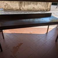 Bancone professionale in acciaio inox 200x70