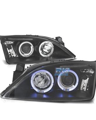 FARI FORD MONDEO MK3 00-07 ANGEL EYES FONDO NERO