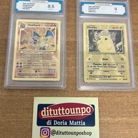 CARTE GRADATE POKÉMON PIKACHU E CHARIZARD