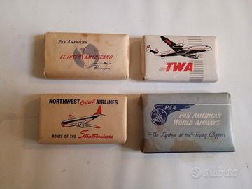 Gadget pubblicitari compagnie aeree anni 50/60