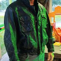 Giubbotto in pelle usato