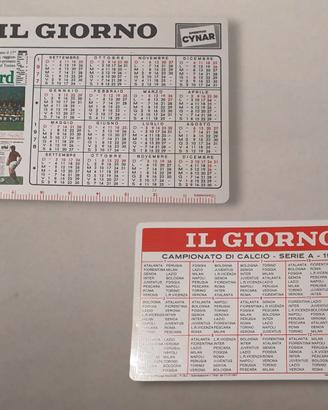 Calendario tascabile Il Giorno Juve 1977 1978
