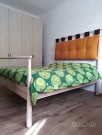 Letto legno massello esclusa testata imbottita